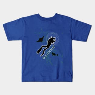 Diving scuba Kids T-Shirt